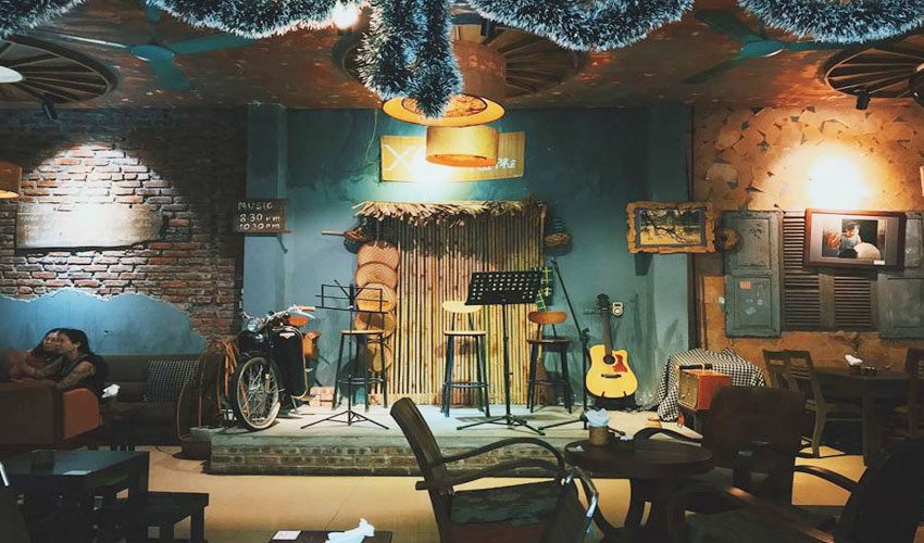 Thiết kế sân khấu quán Cafe ca nhạc + Cafe Acoustic Cực Chất
