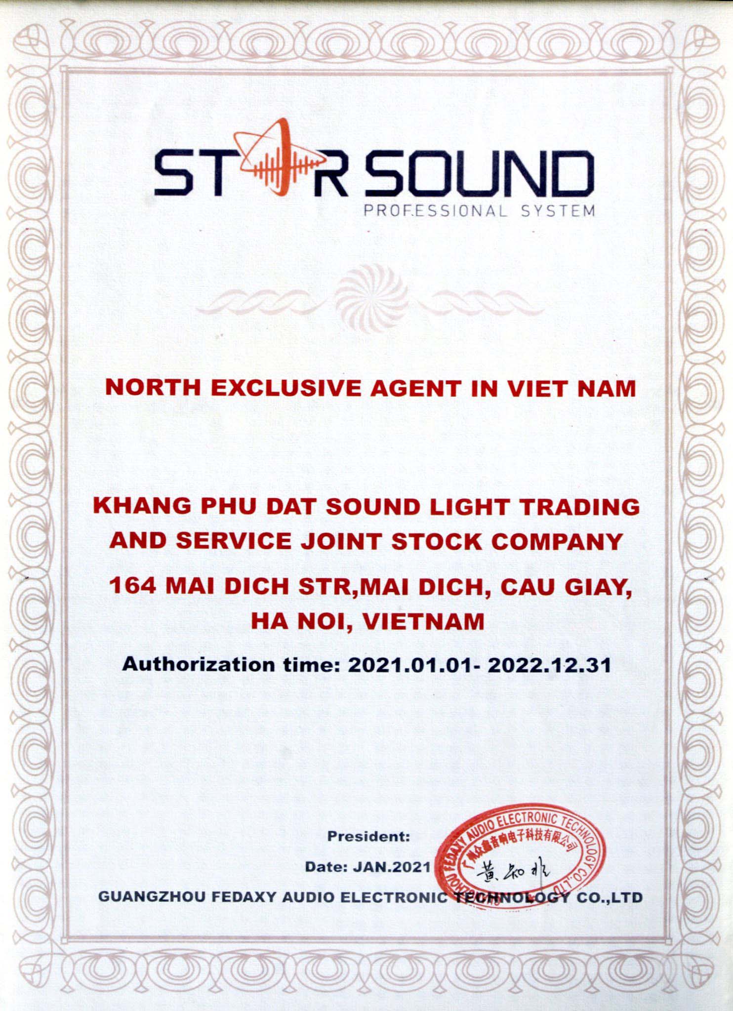 Phân phối sản phẩm độc quyền Star Sound tại Việt Nam