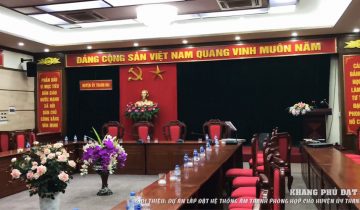 Hệ thống âm thanh phòng họp cho Huyện Uỷ Thanh Oai, Hà Nội