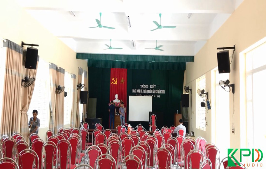 Lắp đặt âm thanh hội trường Thôn Nguyễn Xá, Hà Tây