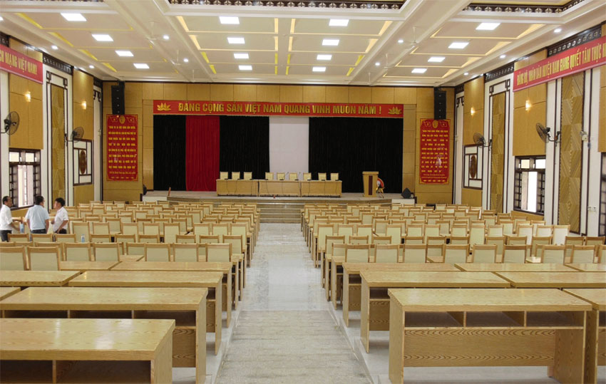 Hệ thống âm thanh TT Hội nghị Huyện Nam Giang