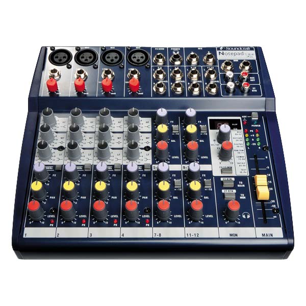 Mẫu bàn mixer 4 kênh Soundcraft Notepad 124FX