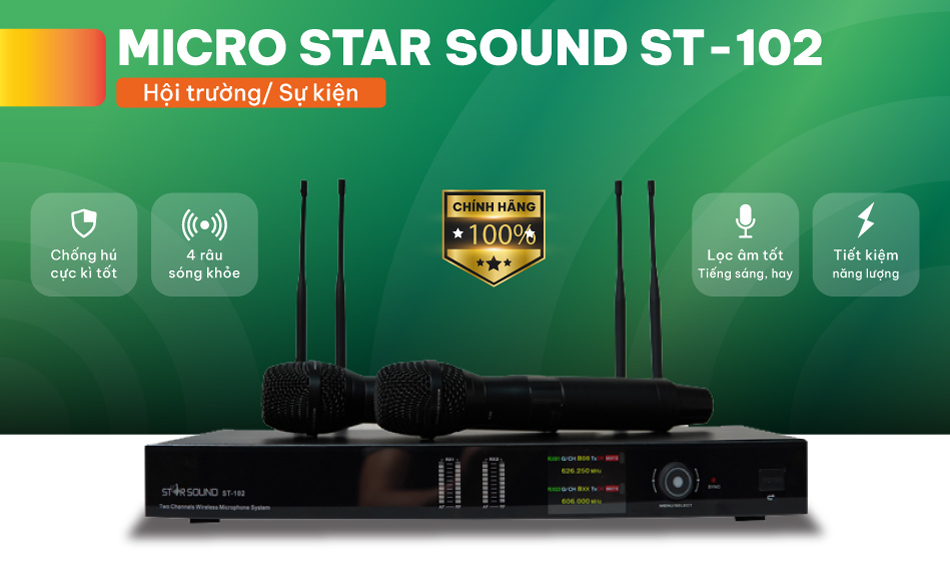 Micro không dây Star Sound ST102