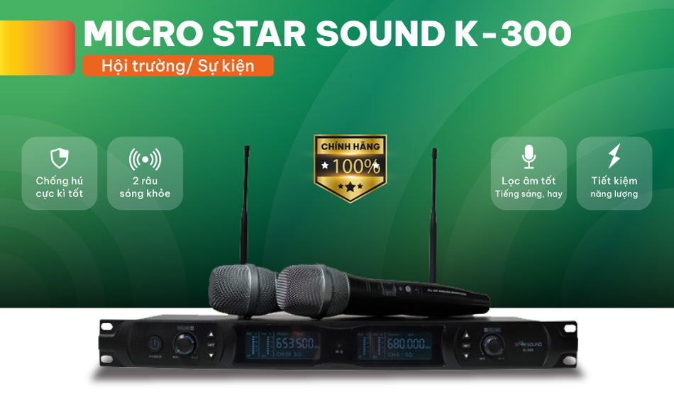 Micro không dây Star Sound K-300