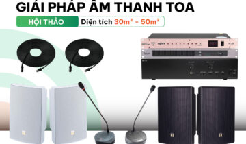 Hệ thống âm thanh hội thảo TOA 30m2 – 50m2
