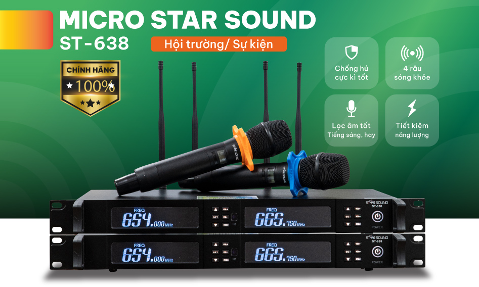 Micro không dây Star Sound ST-638